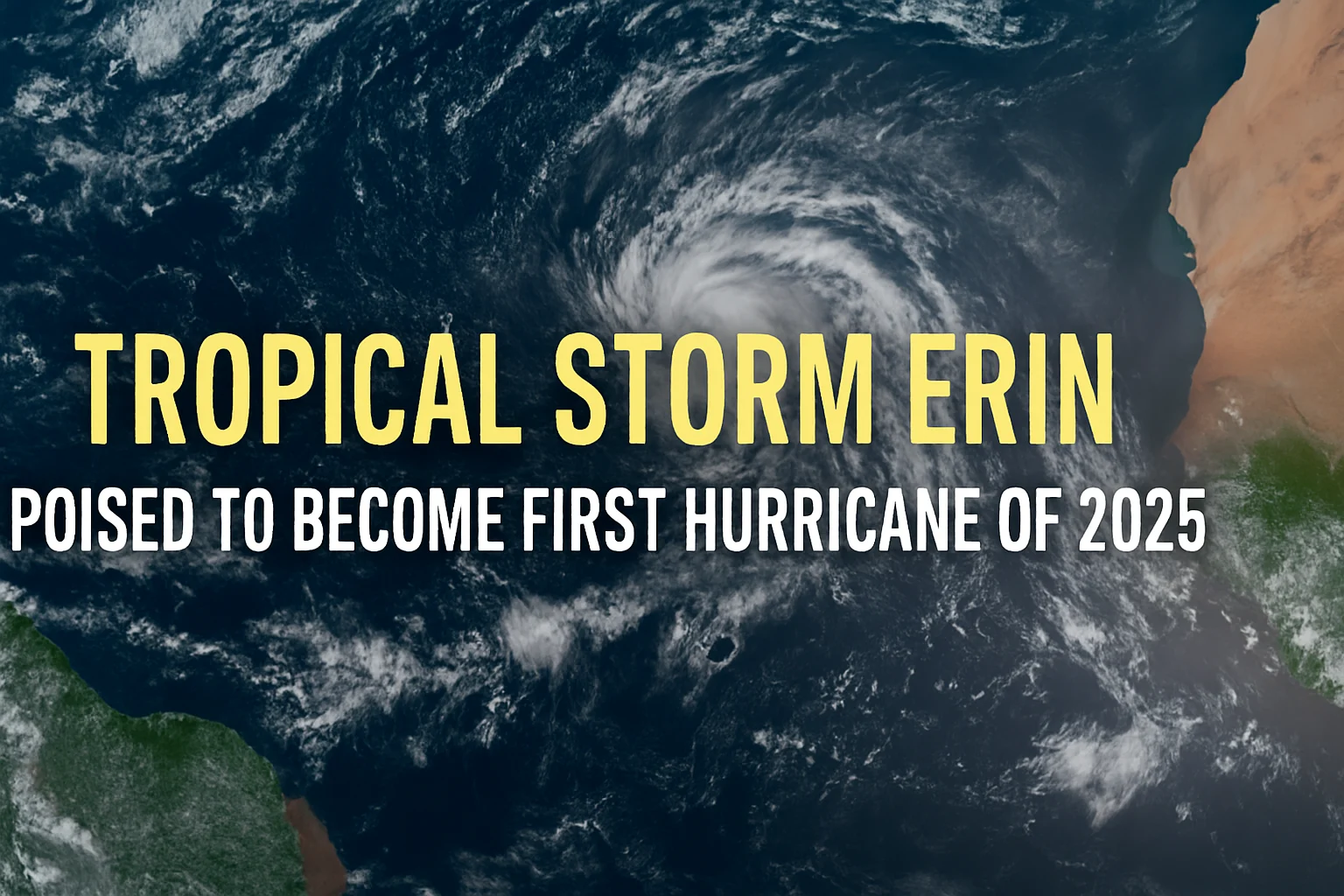 Tropical Storm Erin Poised to Become First Hurricane of 2025 1 Tropical Storm Erin